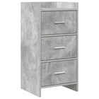 Dressoir 40x36x80 cm betongrijs bewerkt hout