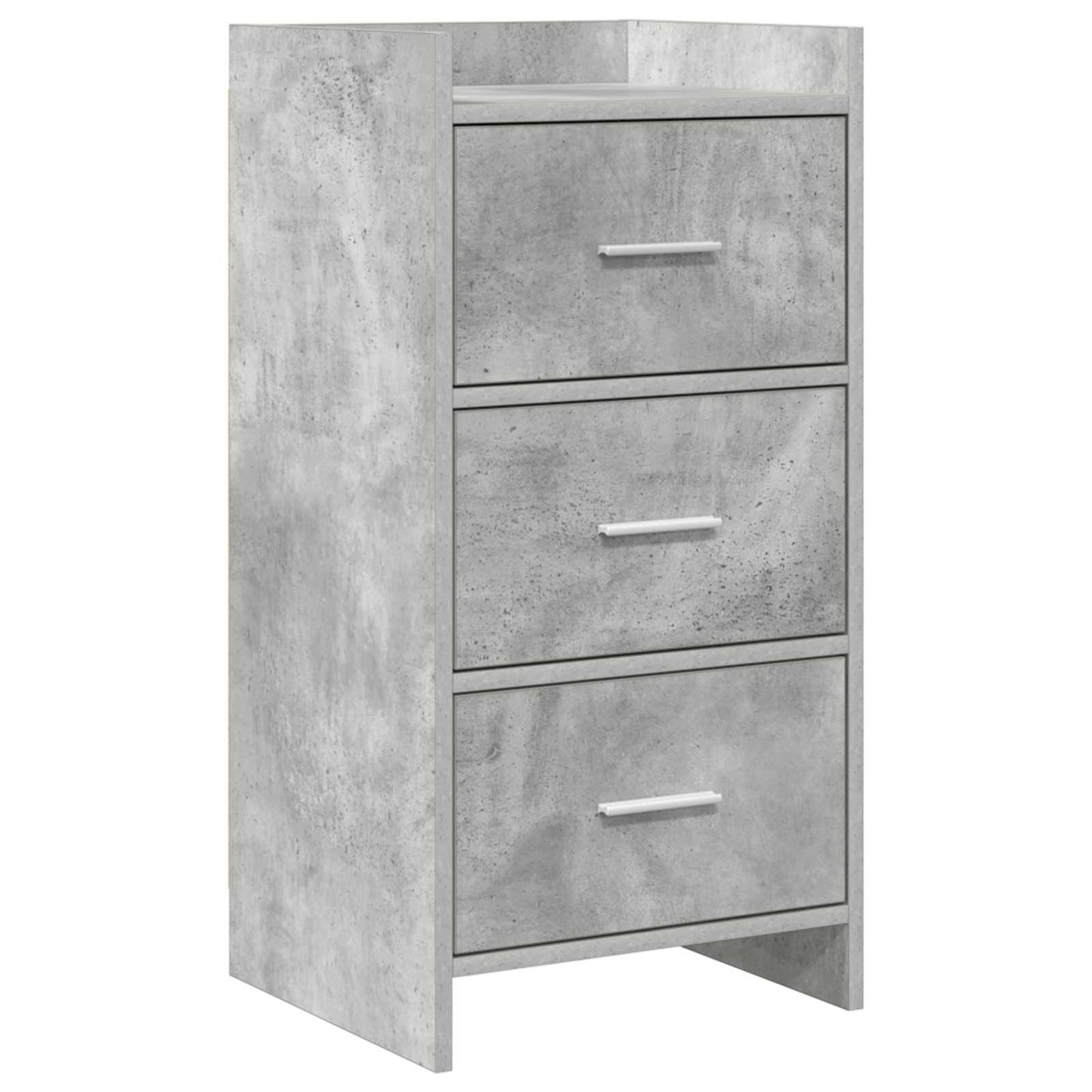 Dressoir Betongrijs 40 x 36 x 80 cm Bewerkt hout