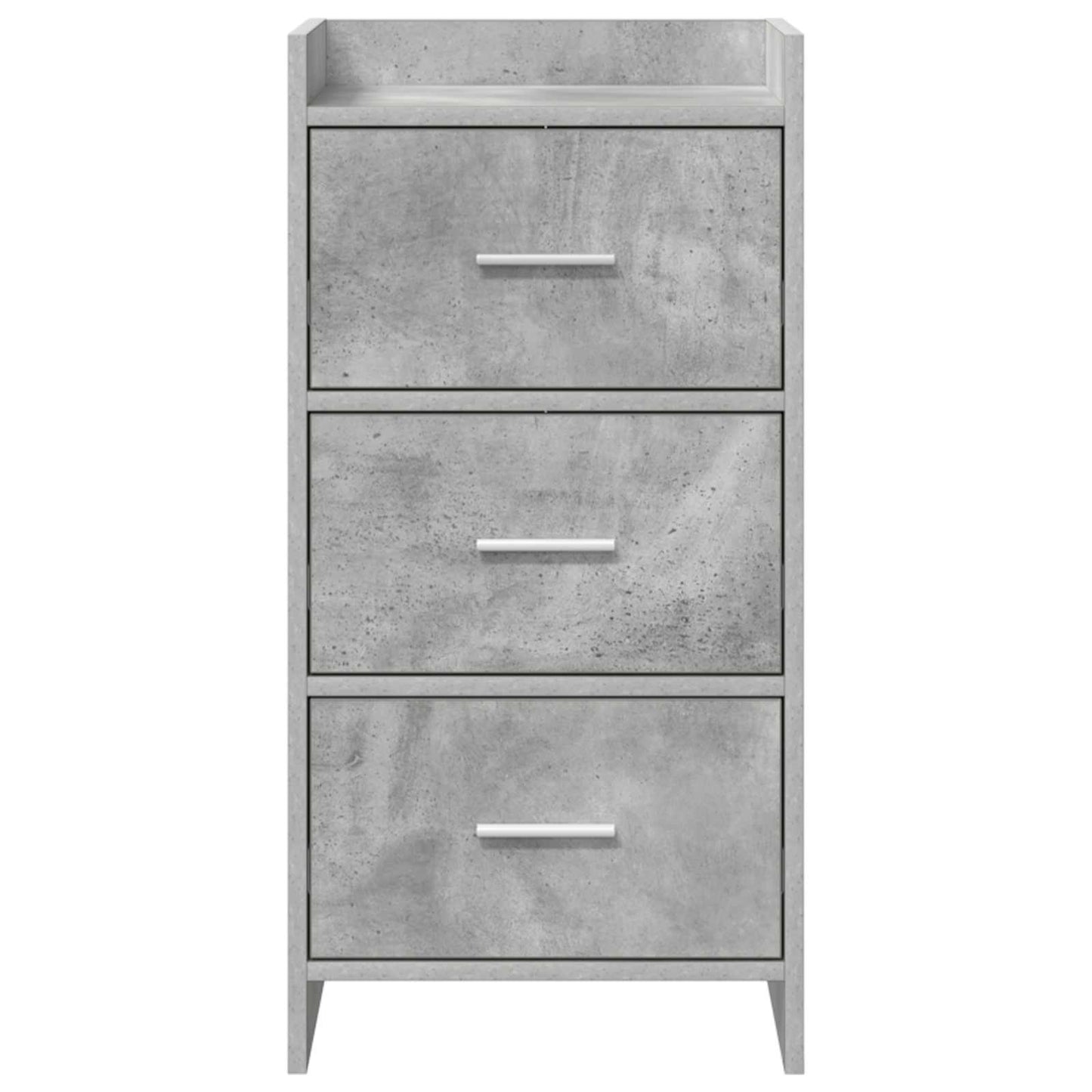Dressoir Betongrijs 40 x 36 x 80 cm Bewerkt hout