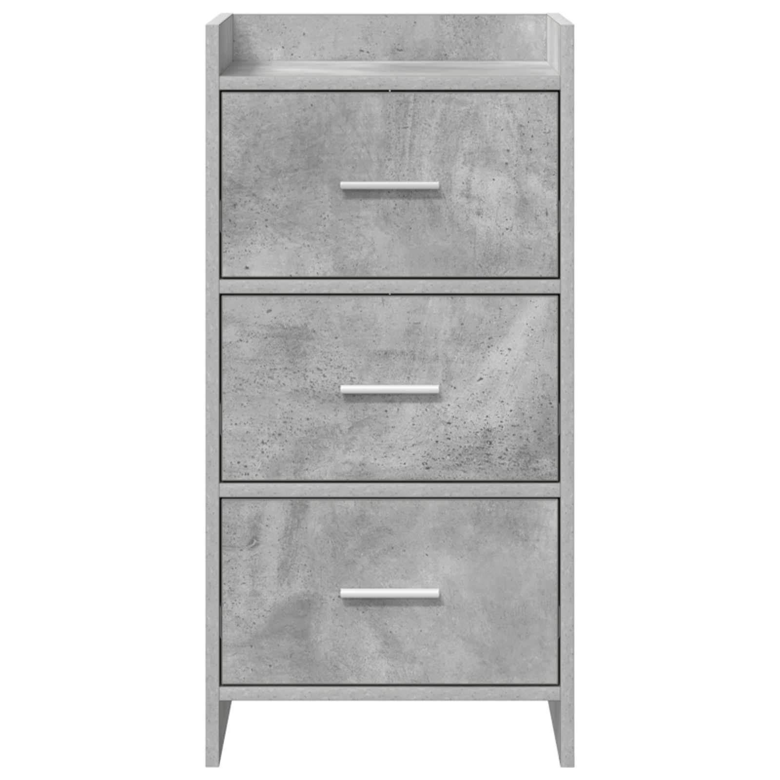 Dressoir Betongrijs 40 x 36 x 80 cm Bewerkt hout