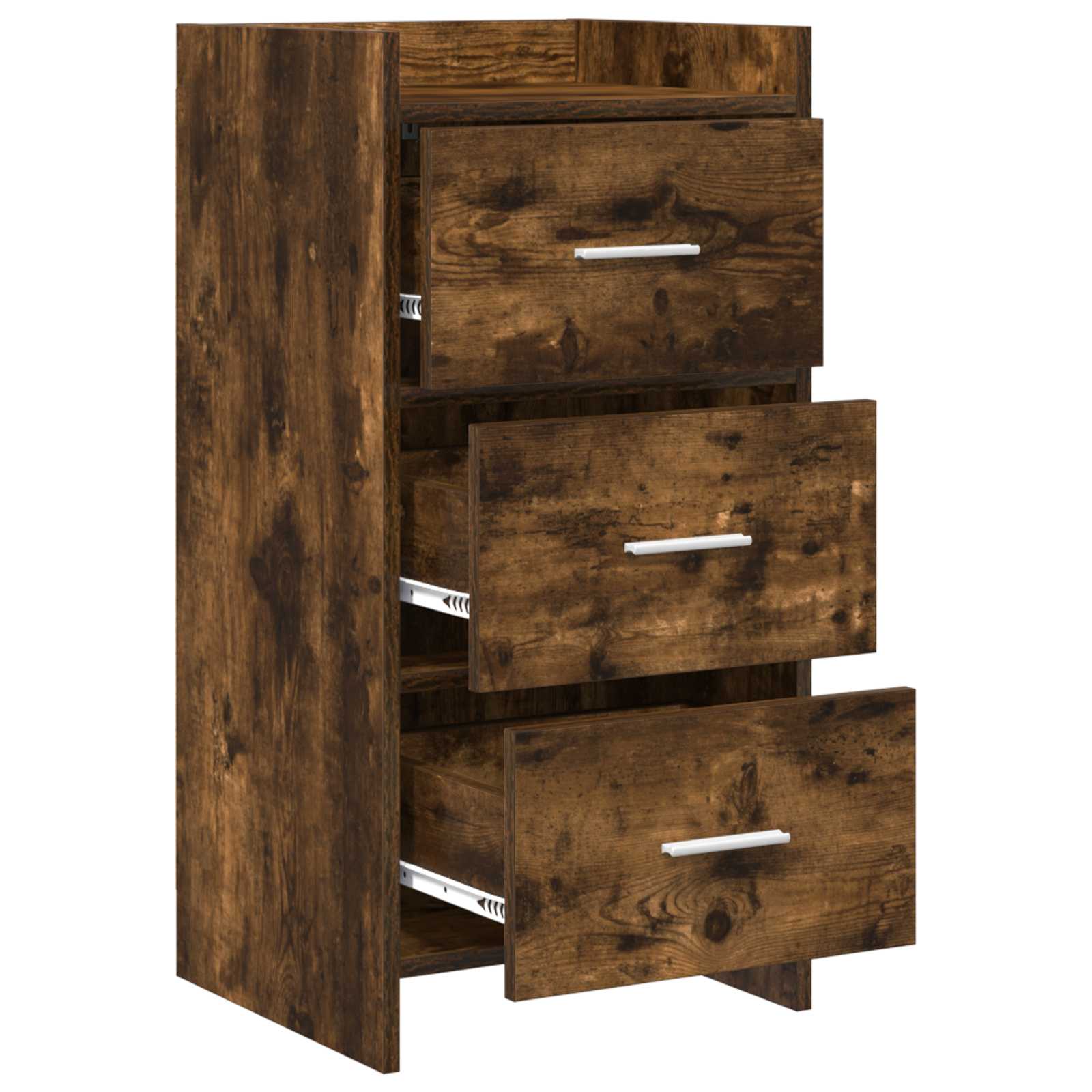 Dressoir Gerookt eiken 40 x 36 x 80 cm Bewerkt hout