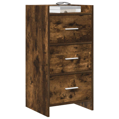 Dressoir Gerookt eiken 40 x 36 x 80 cm Bewerkt hout