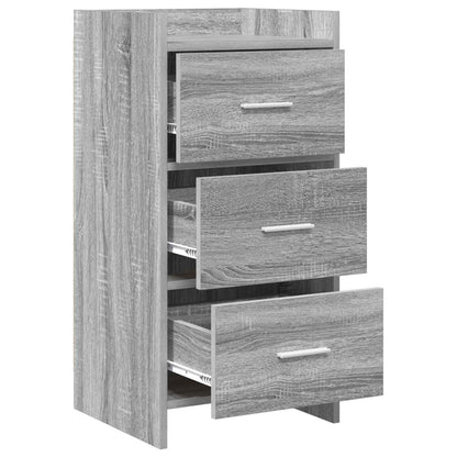 Dressoir Grijs Sonoma 40 x 36 x 80 cm Bewerkt hout
