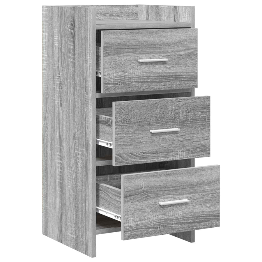 Dressoir Grijs Sonoma 40 x 36 x 80 cm Bewerkt hout