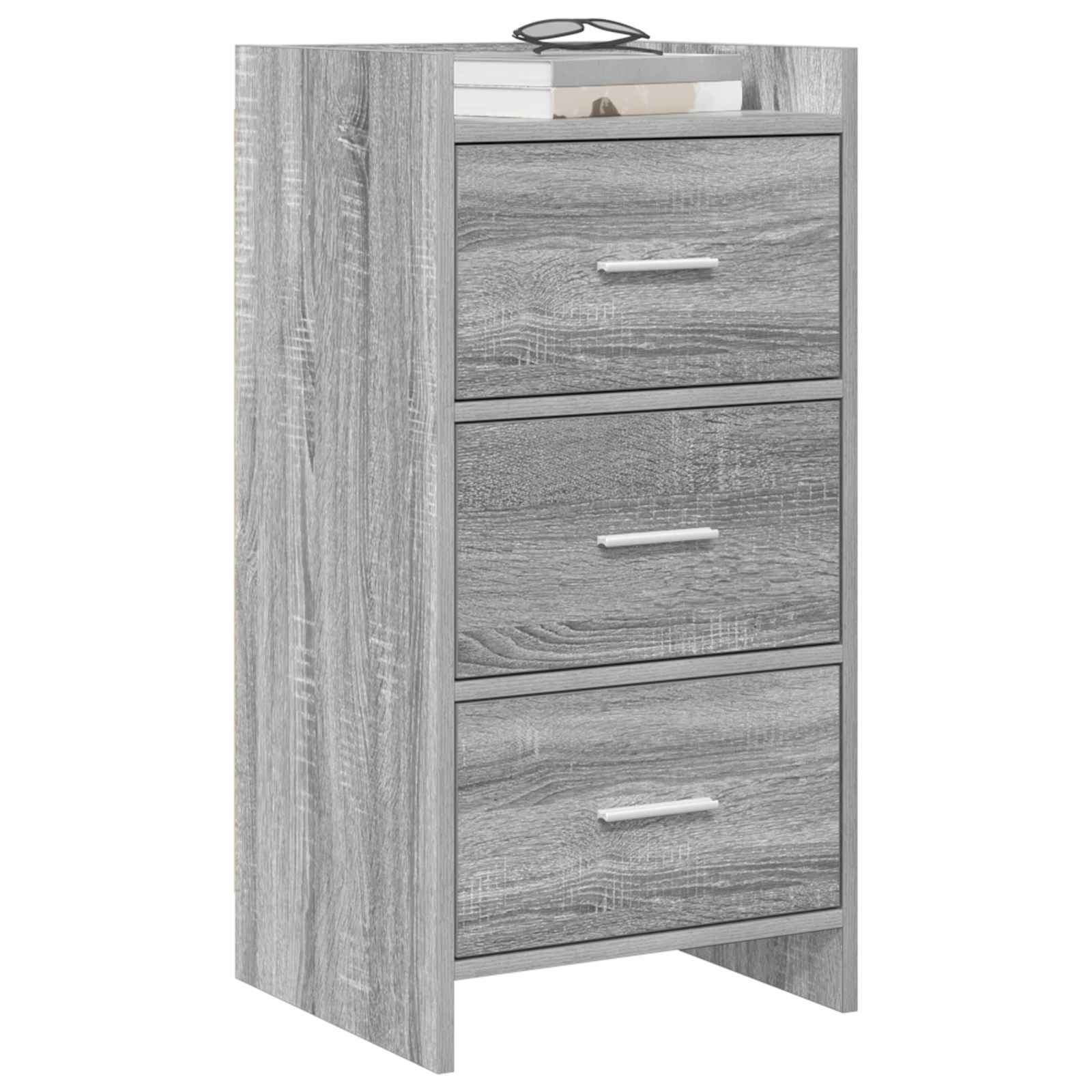 Dressoir Grijs Sonoma 40 x 36 x 80 cm Bewerkt hout