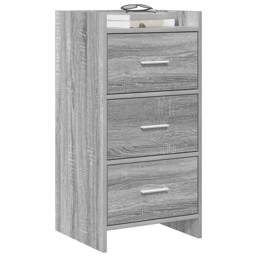 Dressoir Grijs Sonoma 40 x 36 x 80 cm Bewerkt hout
