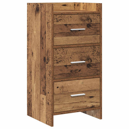 Dressoir Oud hout 40 x 36 x 80 cm Bewerkt hout