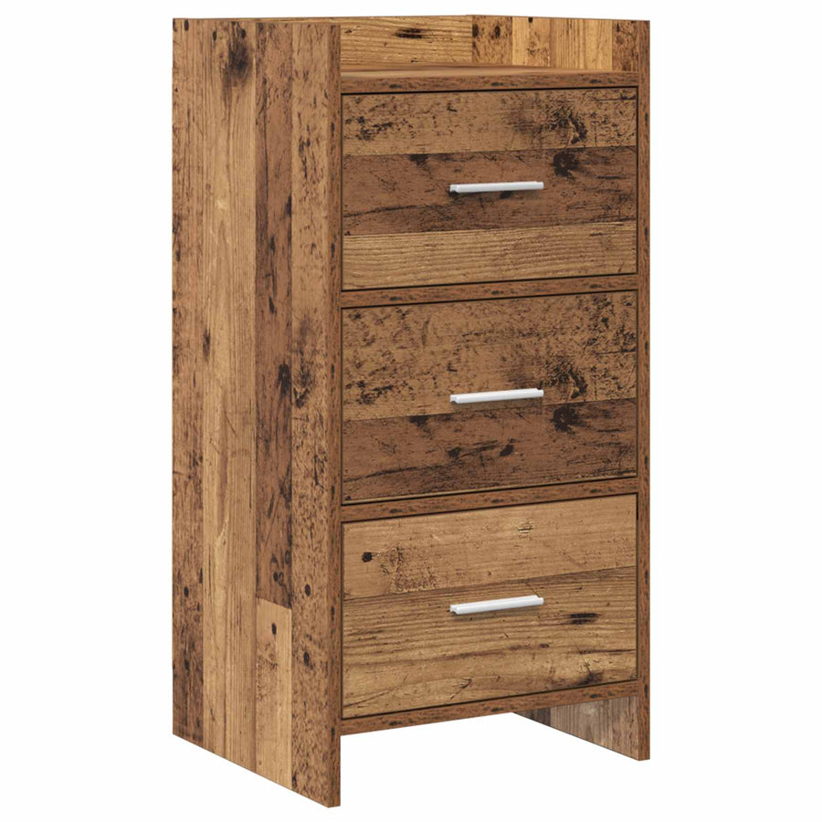 Dressoir Oud hout 40 x 36 x 80 cm Bewerkt hout