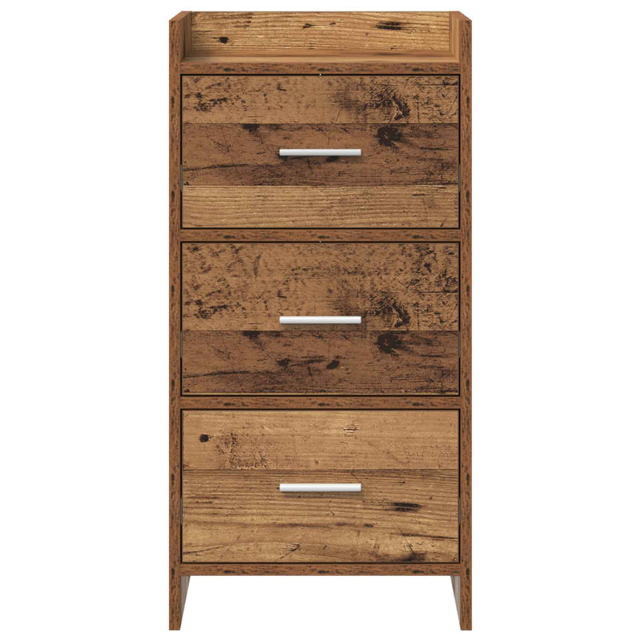 Dressoir Oud hout 40 x 36 x 80 cm Bewerkt hout