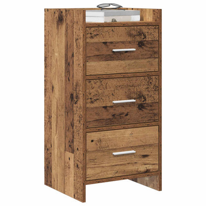 Dressoir Oud hout 40 x 36 x 80 cm Bewerkt hout