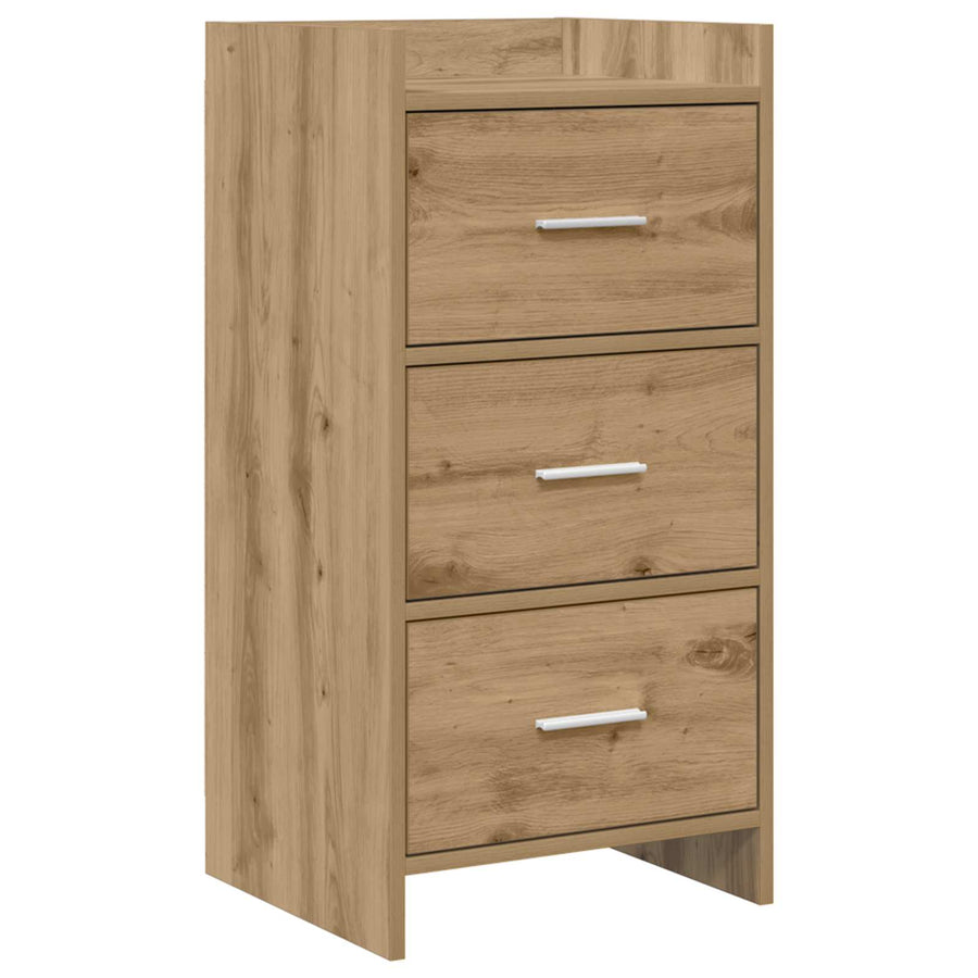 Dressoir Artisanaal eiken 40 x 36 x 80 cm Bewerkt hout