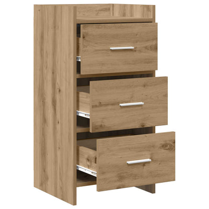 Dressoir Artisanaal eiken 40 x 36 x 80 cm Bewerkt hout