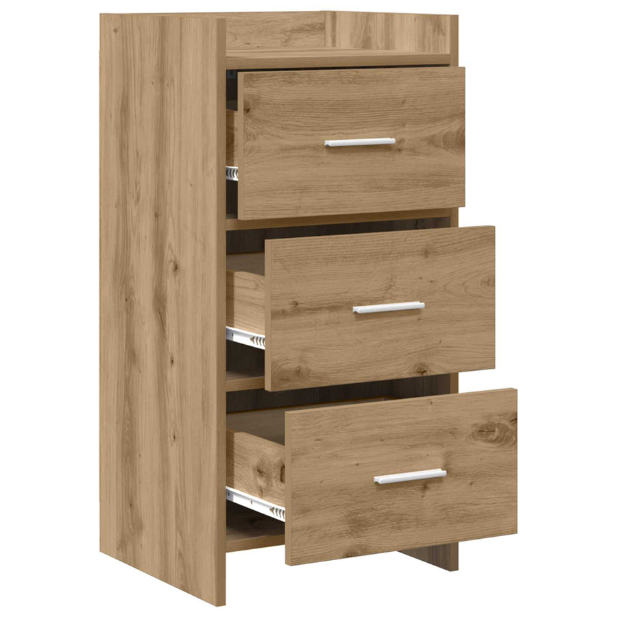 Dressoir Artisanaal eiken 40 x 36 x 80 cm Bewerkt hout