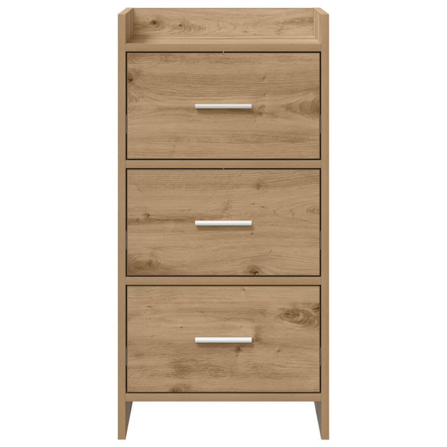 Dressoir Artisanaal eiken 40 x 36 x 80 cm Bewerkt hout