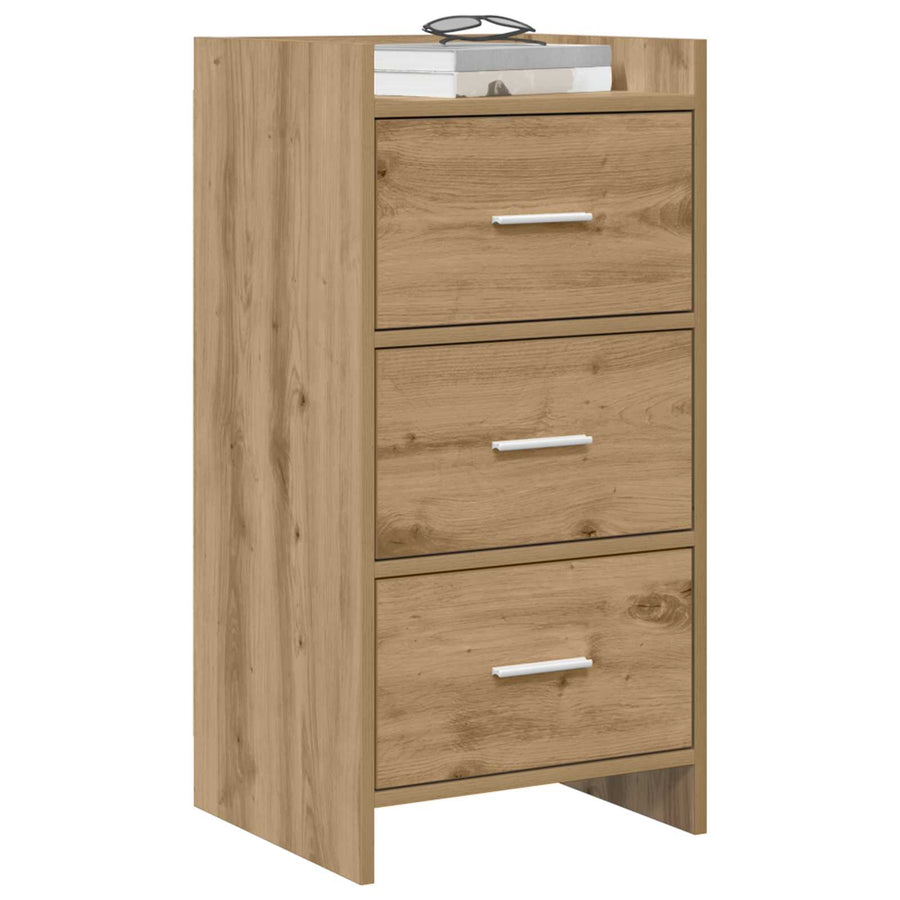 Dressoir Artisanaal eiken 40 x 36 x 80 cm Bewerkt hout