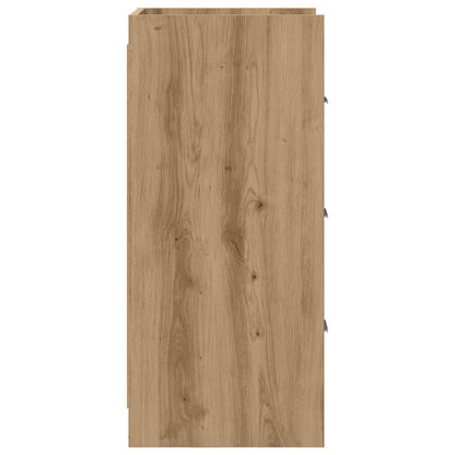Dressoir Artisanaal eiken 40 x 36 x 80 cm Bewerkt hout