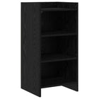 Dressoir 40x36x80 cm zwart eiken bewerkt hout
