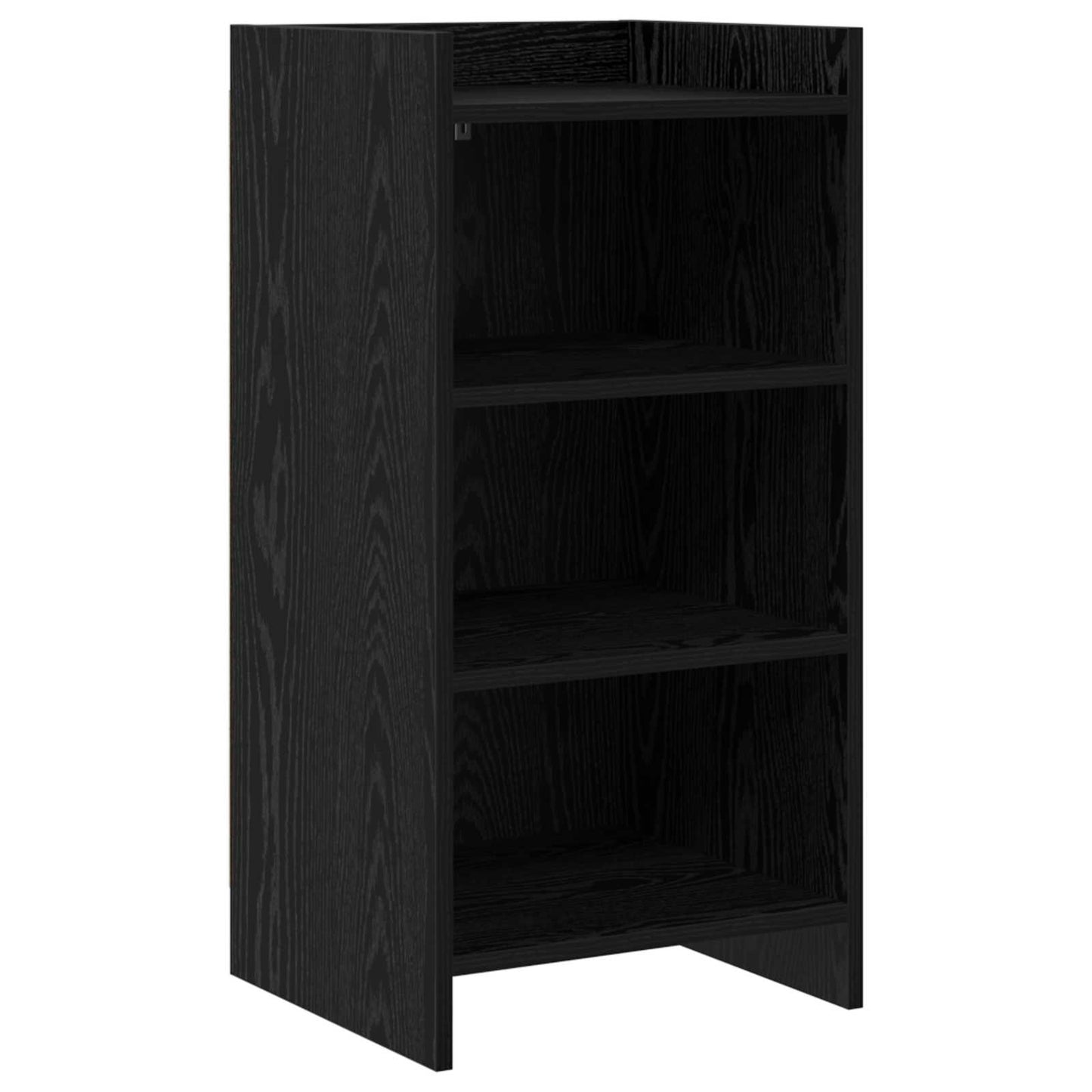 Dressoir Zwart eiken 40 x 36 x 80 cm Bewerkt hout