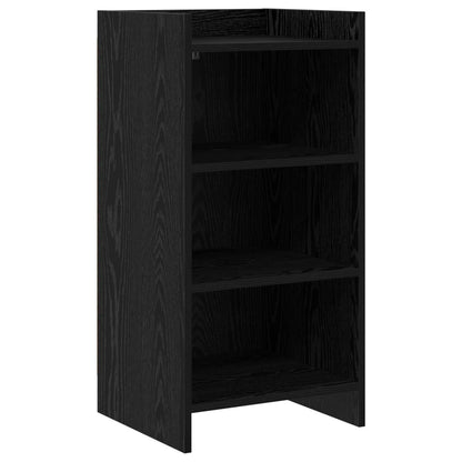 Dressoir Zwart eiken 40 x 36 x 80 cm Bewerkt hout