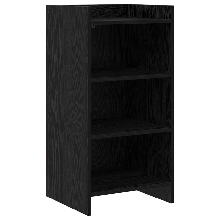 Dressoir Zwart eiken 40 x 36 x 80 cm Bewerkt hout
