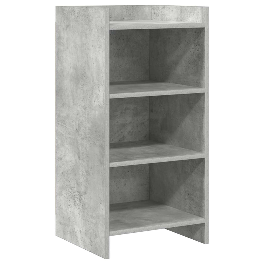 Dressoir Betongrijs 40 x 36 x 80 cm Bewerkt hout