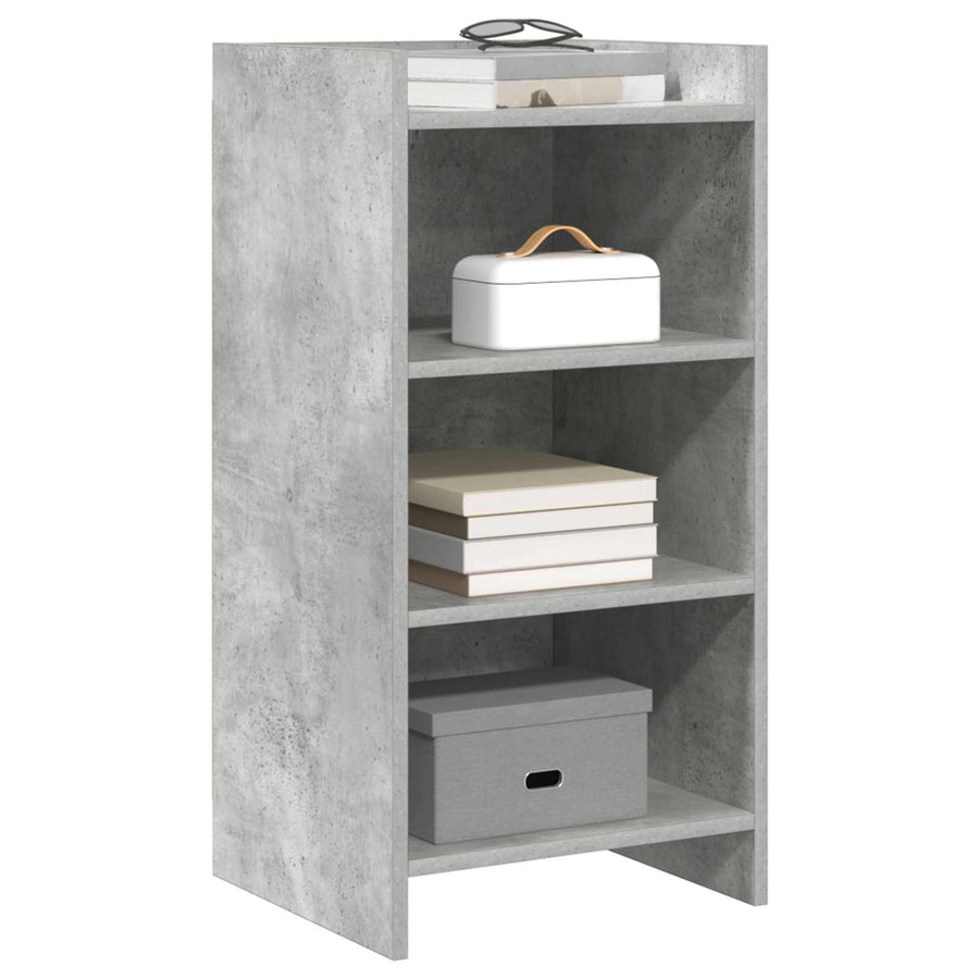 Dressoir Betongrijs 40 x 36 x 80 cm Bewerkt hout