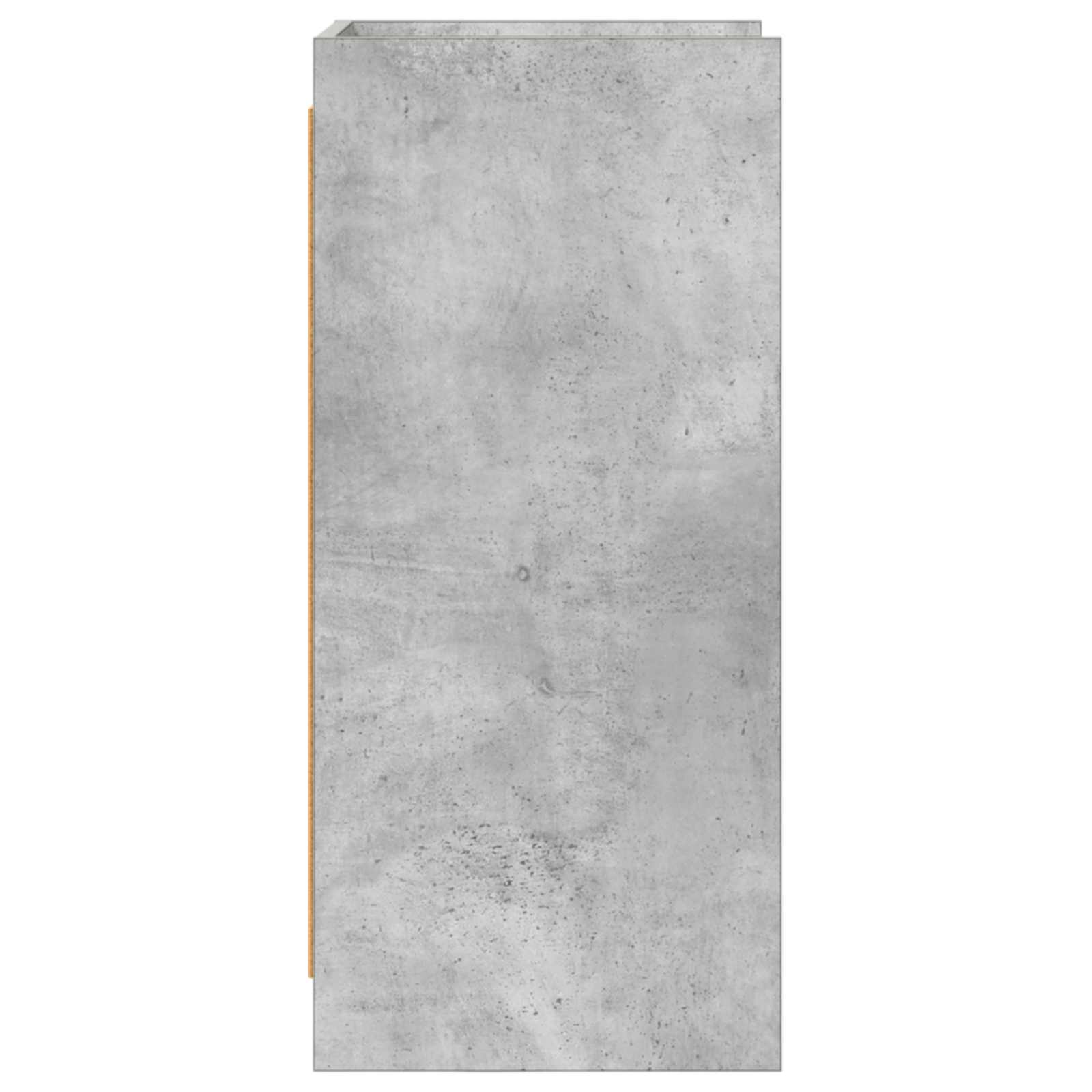 Dressoir Betongrijs 40 x 36 x 80 cm Bewerkt hout