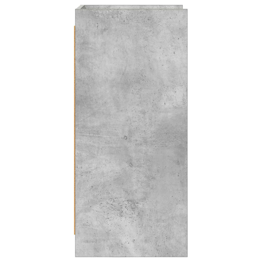 Dressoir Betongrijs 40 x 36 x 80 cm Bewerkt hout