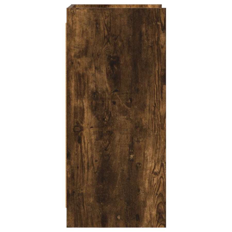 Dressoir Gerookt eiken 40 x 36 x 80 cm Bewerkt hout