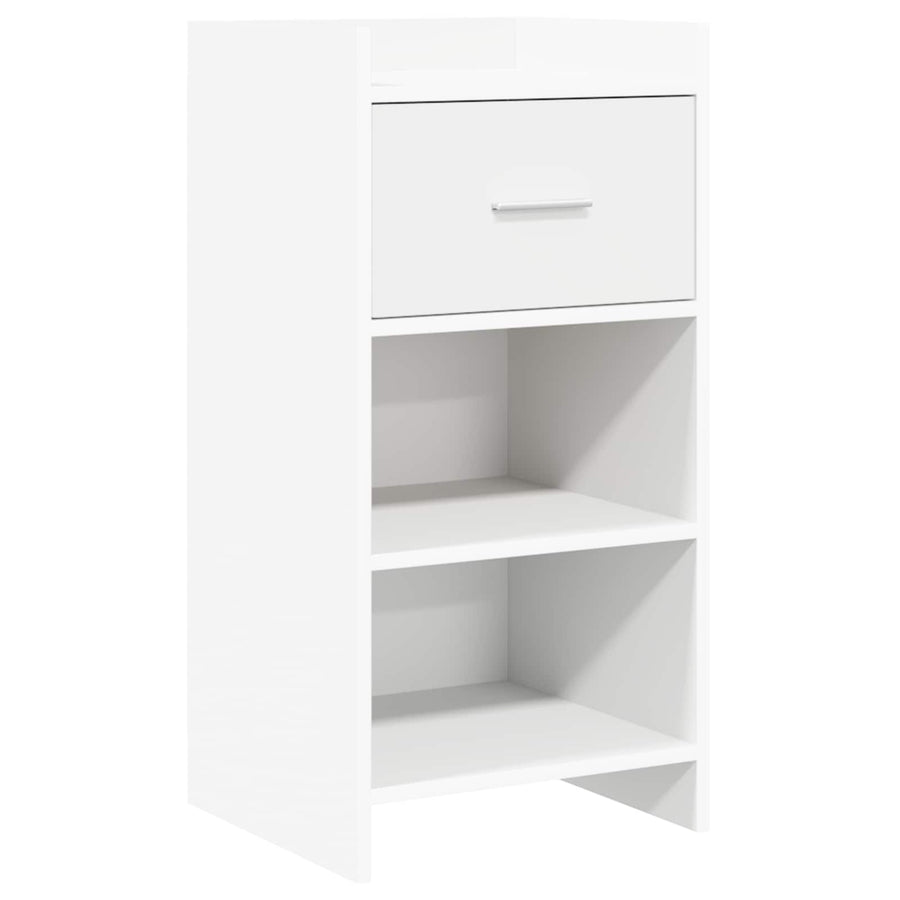 Dressoir Wit 40 x 36 x 80 cm Bewerkt hout