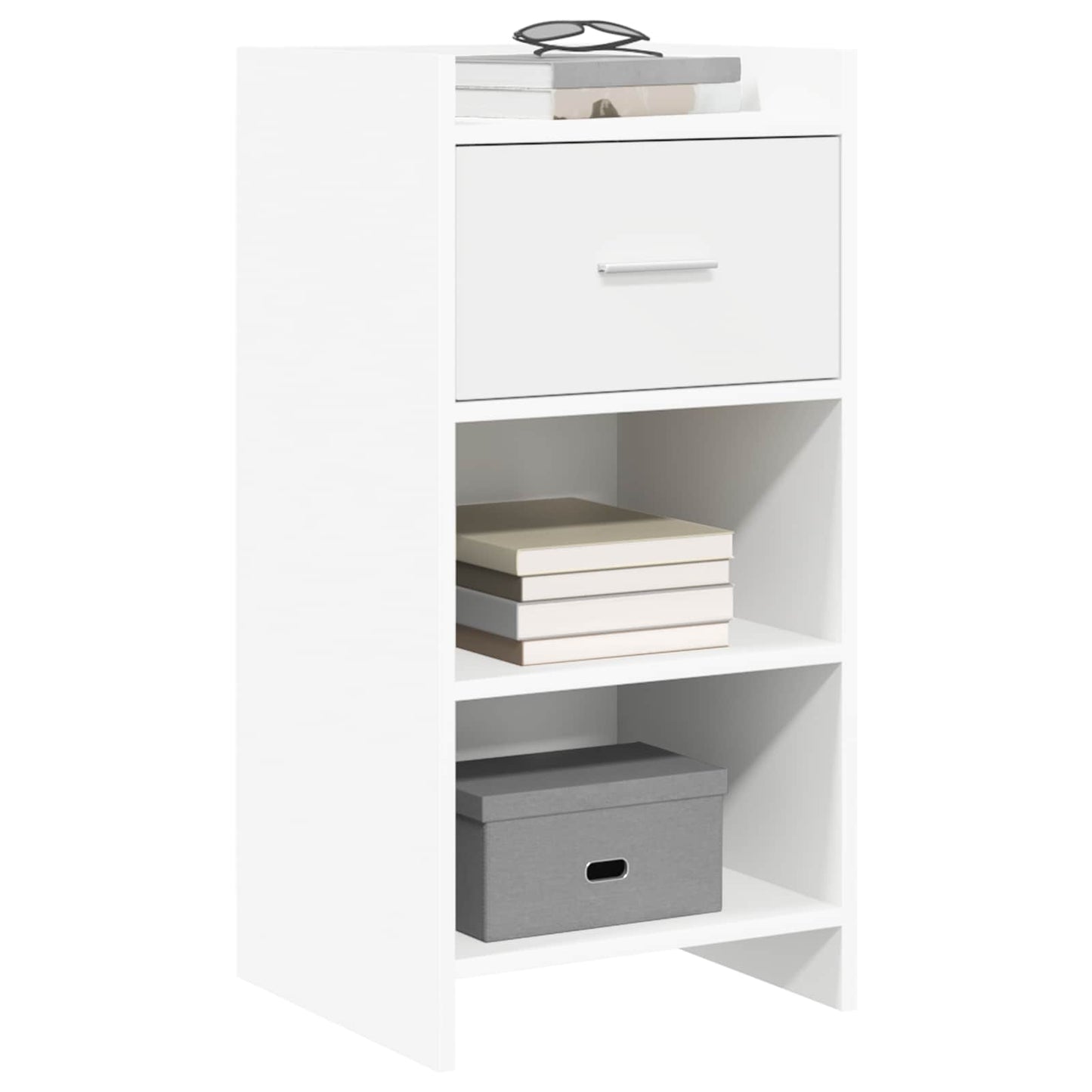 Dressoir Wit 40 x 36 x 80 cm Bewerkt hout
