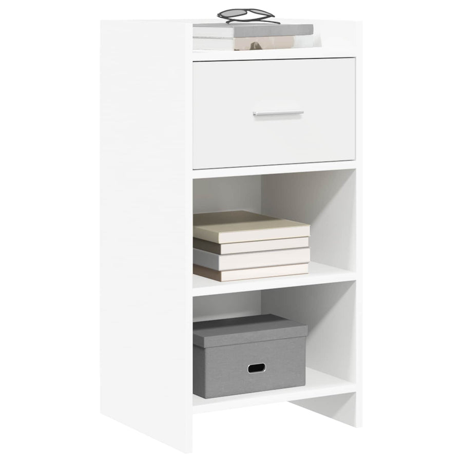Dressoir Wit 40 x 36 x 80 cm Bewerkt hout