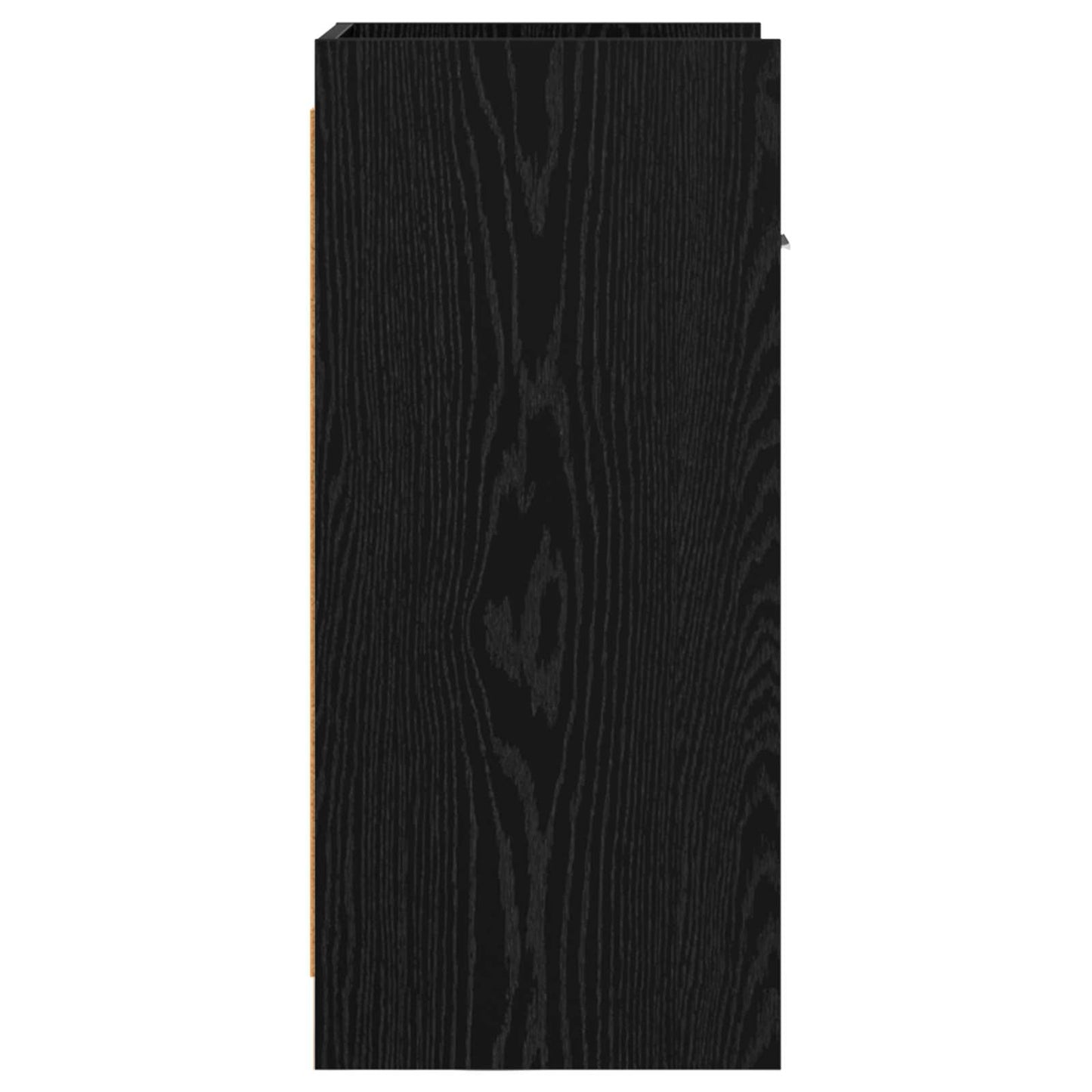 Dressoir Zwart eiken 40 x 36 x 80 cm Bewerkt hout