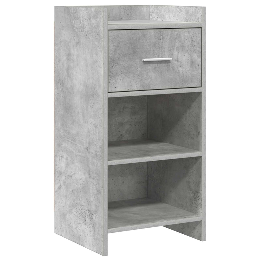 Dressoir Betongrijs 40 x 36 x 80 cm Bewerkt hout