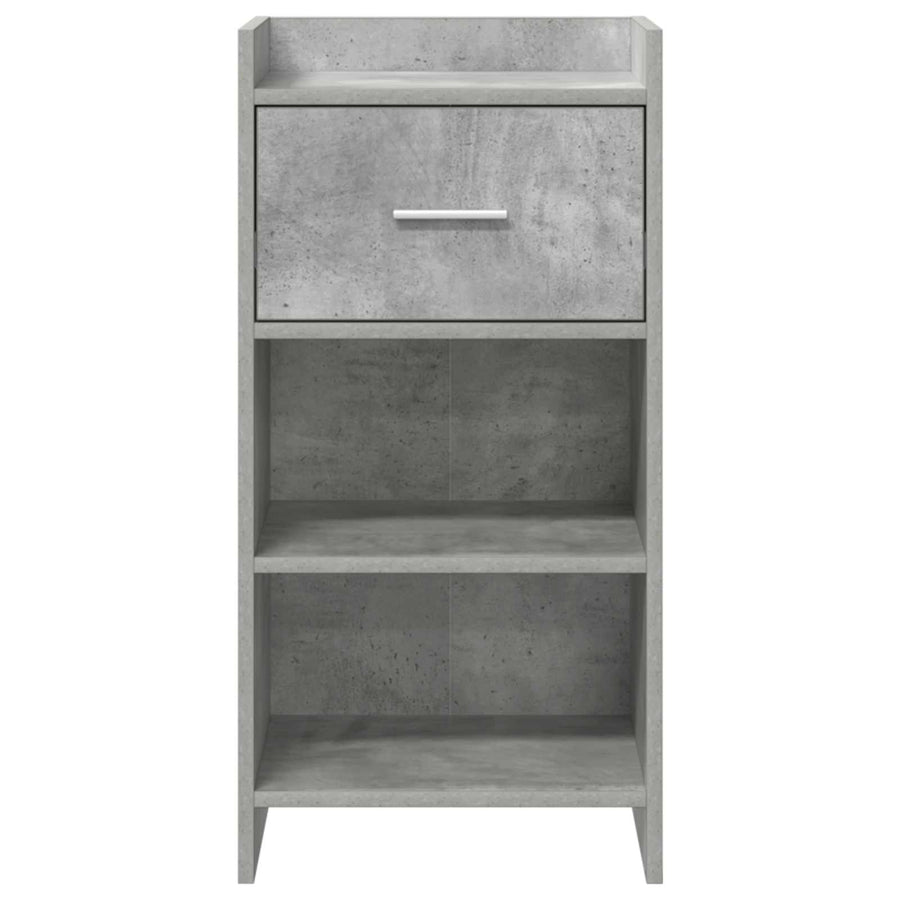 Dressoir Betongrijs 40 x 36 x 80 cm Bewerkt hout