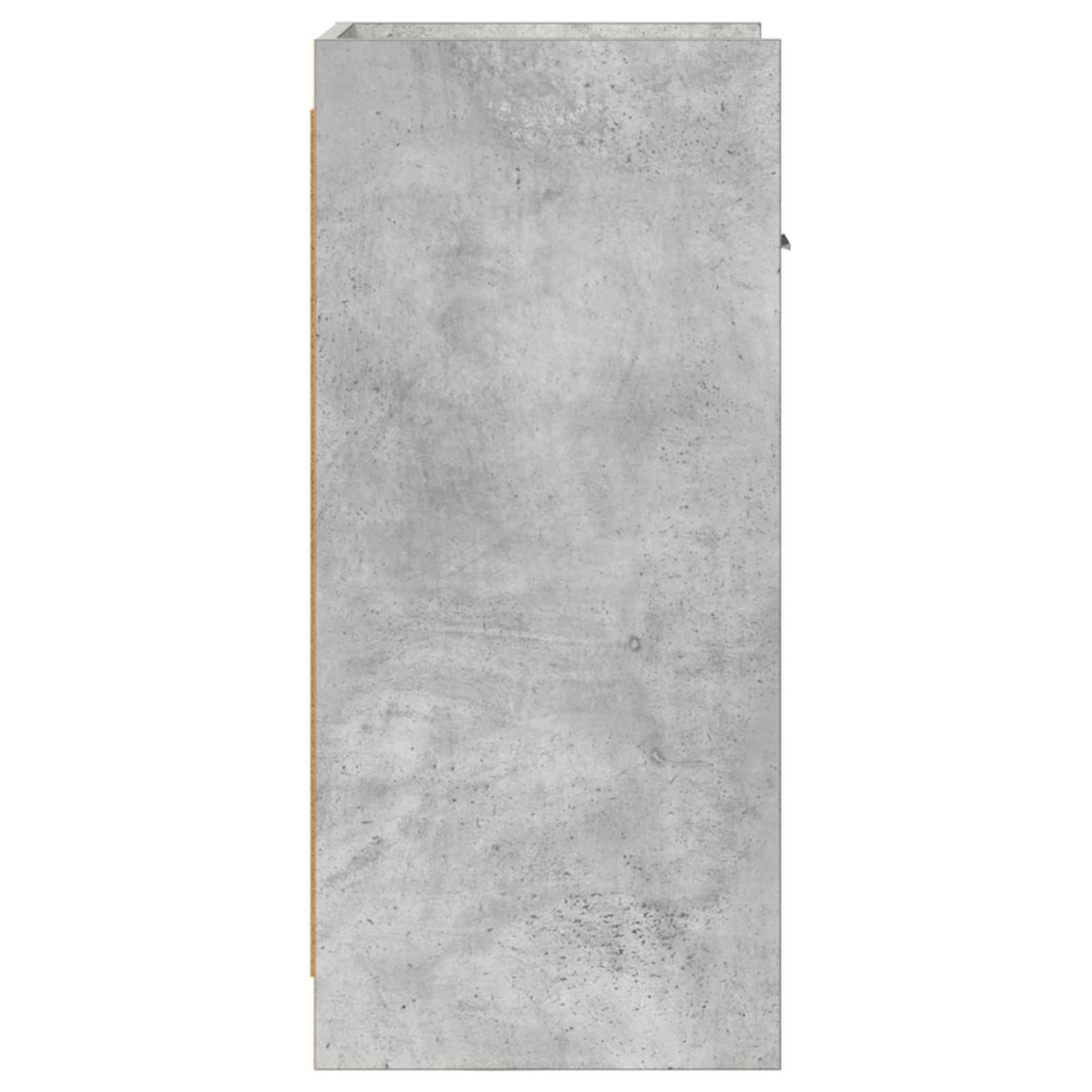 Dressoir Betongrijs 40 x 36 x 80 cm Bewerkt hout