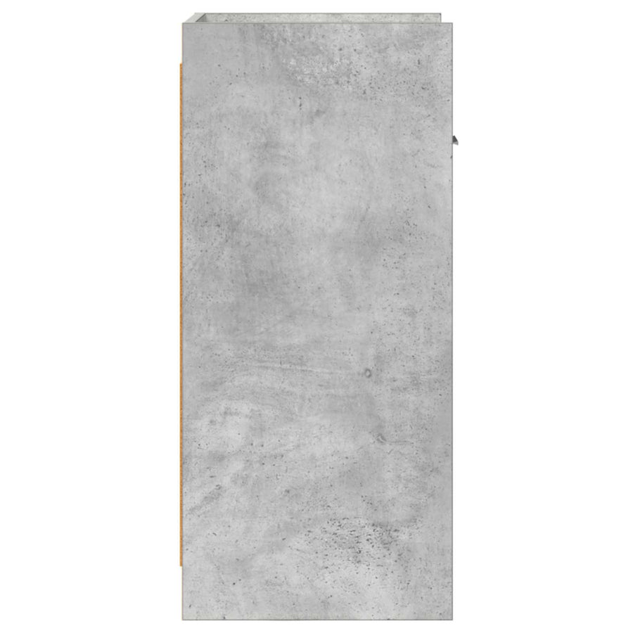Dressoir Betongrijs 40 x 36 x 80 cm Bewerkt hout