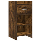 Dressoir 40x36x80 cm gerookt eiken bewerkt hout