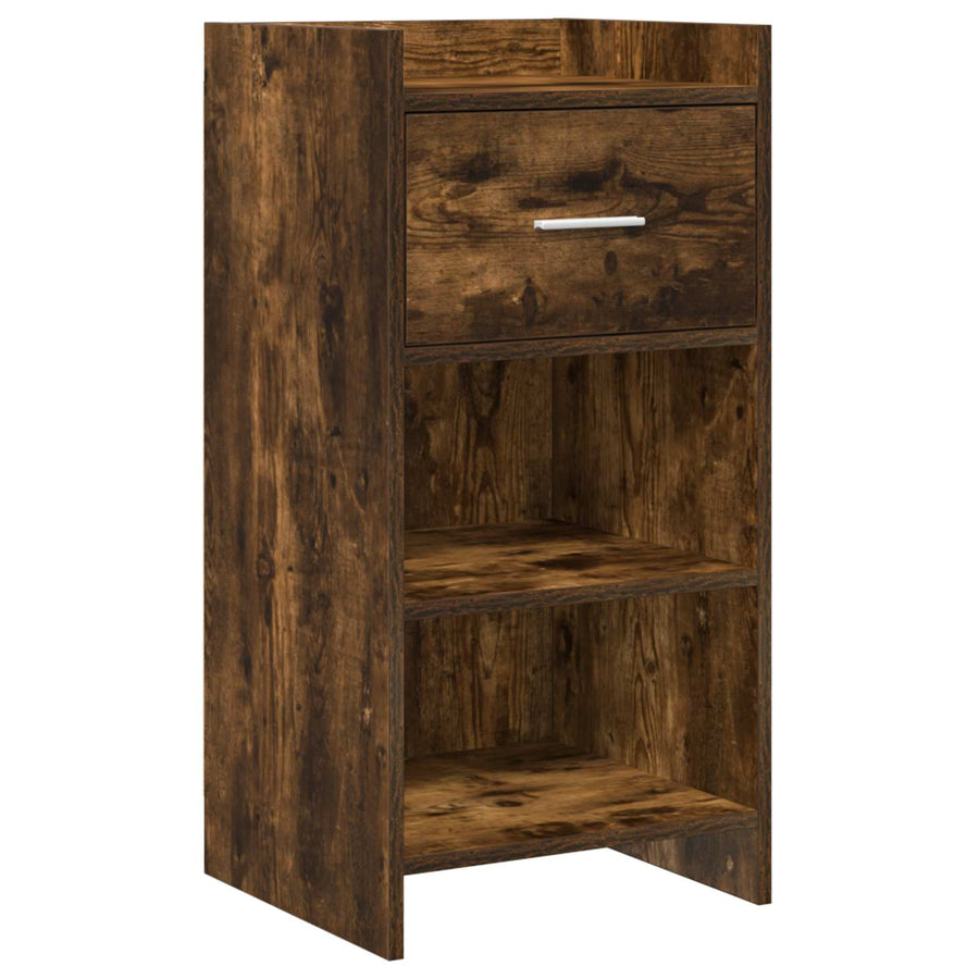 Dressoir Gerookt eiken 40 x 36 x 80 cm Bewerkt hout