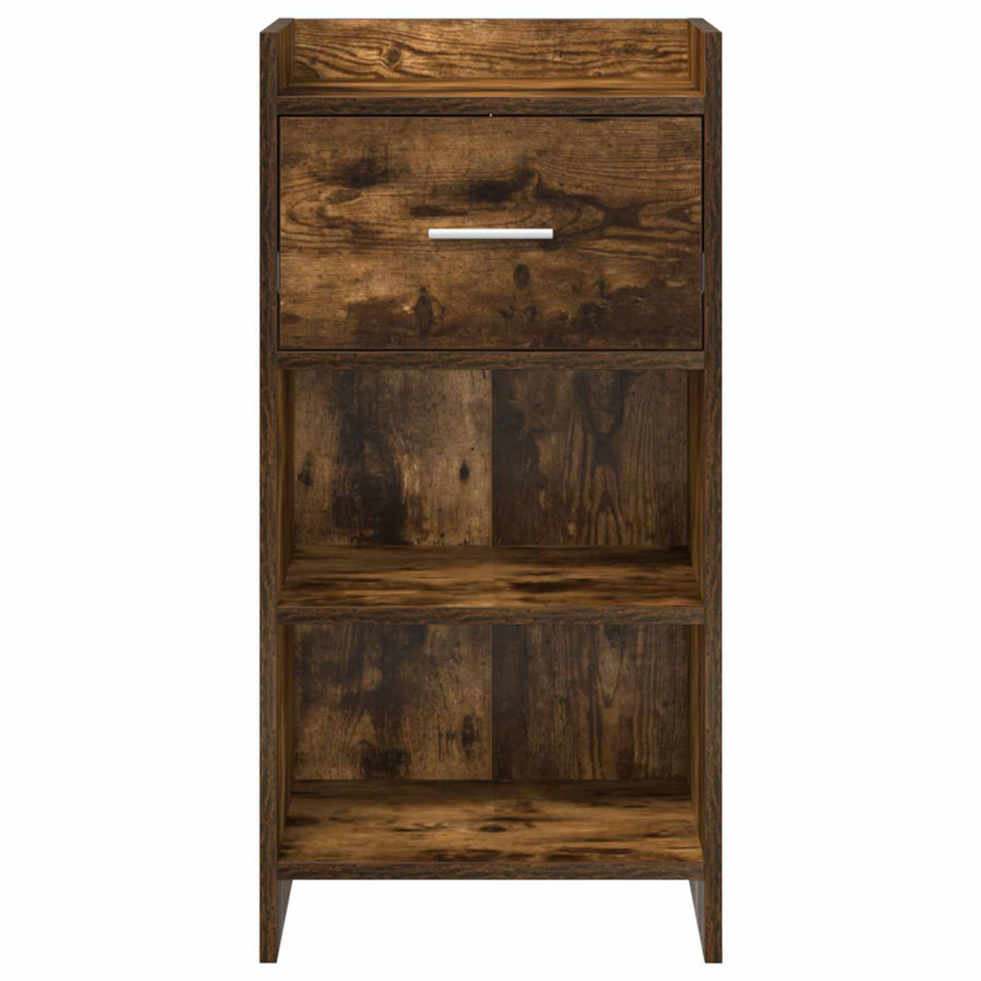 Dressoir Gerookt eiken 40 x 36 x 80 cm Bewerkt hout
