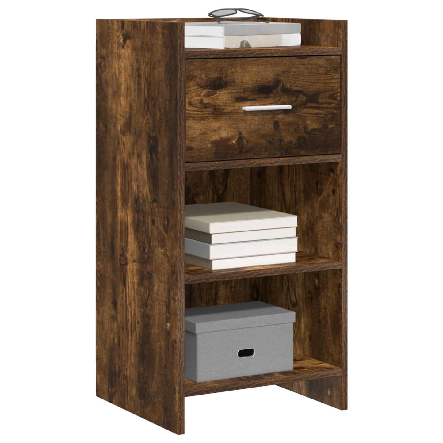 Dressoir Gerookt eiken 40 x 36 x 80 cm Bewerkt hout