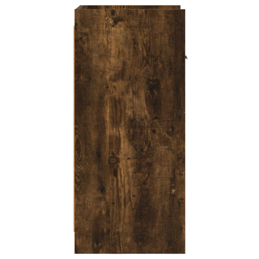 Dressoir Gerookt eiken 40 x 36 x 80 cm Bewerkt hout