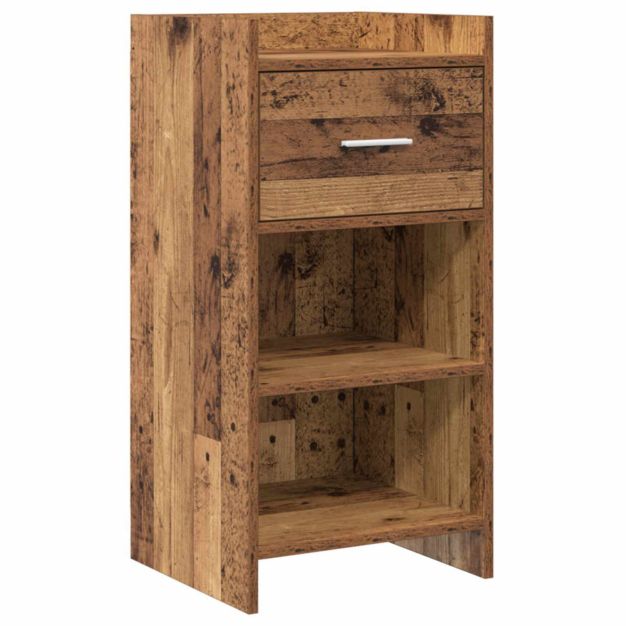 Dressoir Oud hout 40 x 36 x 80 cm Bewerkt hout