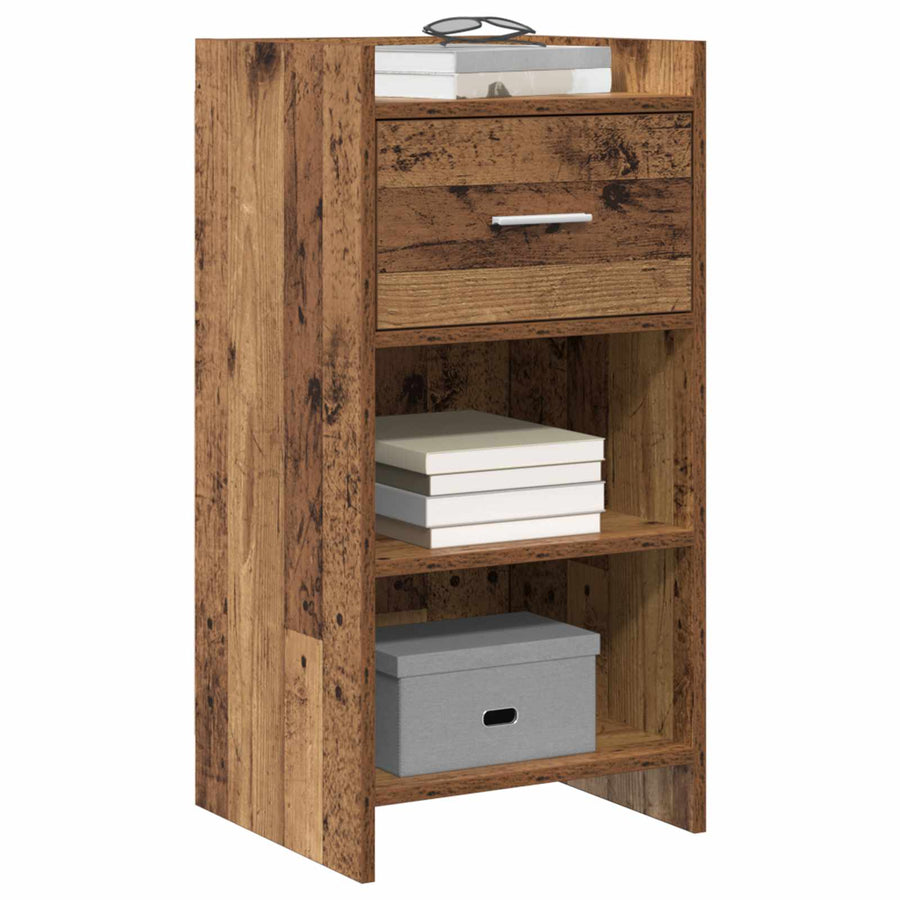 Dressoir Oud hout 40 x 36 x 80 cm Bewerkt hout
