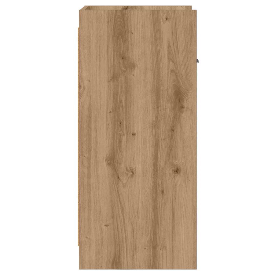 Dressoir Artisanaal eiken 40 x 36 x 80 cm Bewerkt hout