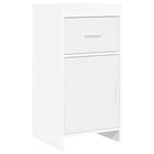 Dressoir 40x36x80 cm wit bewerkt hout