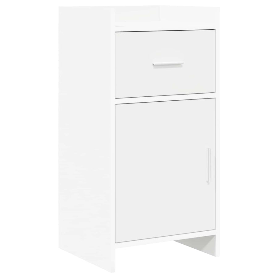 Dressoir Wit 40 x 36 x 80 cm Bewerkt hout
