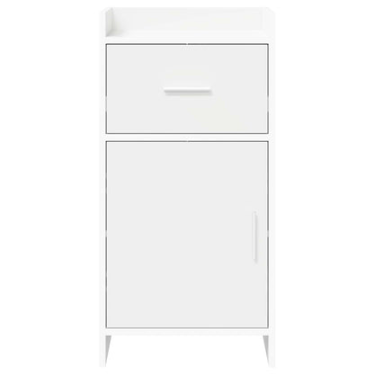 Dressoir Wit 40 x 36 x 80 cm Bewerkt hout