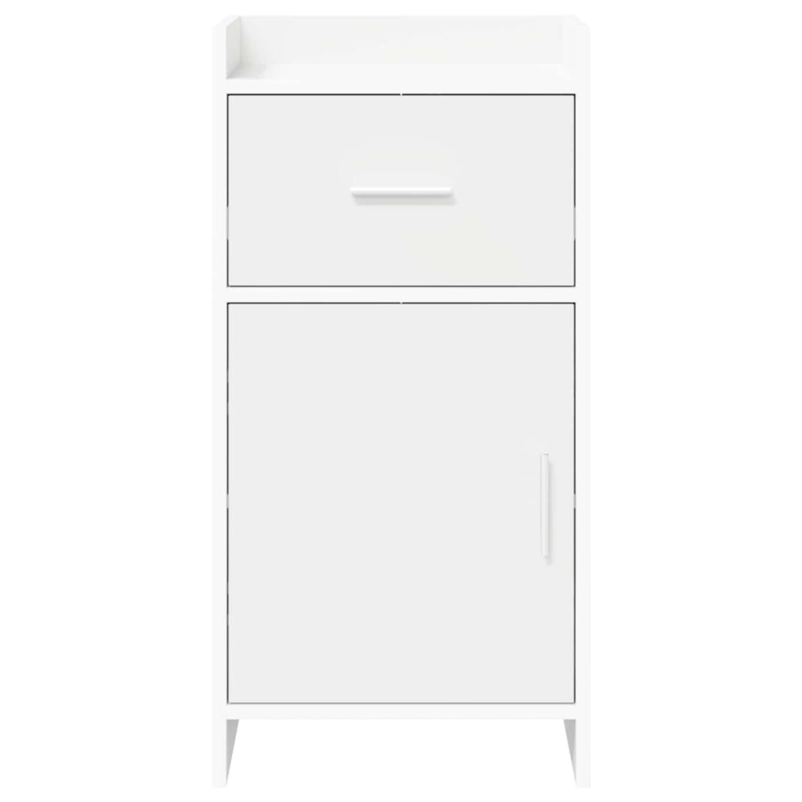 Dressoir Wit 40 x 36 x 80 cm Bewerkt hout