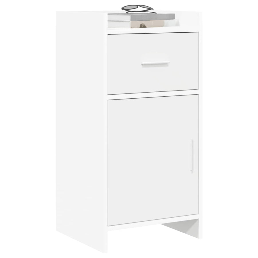 Dressoir Wit 40 x 36 x 80 cm Bewerkt hout